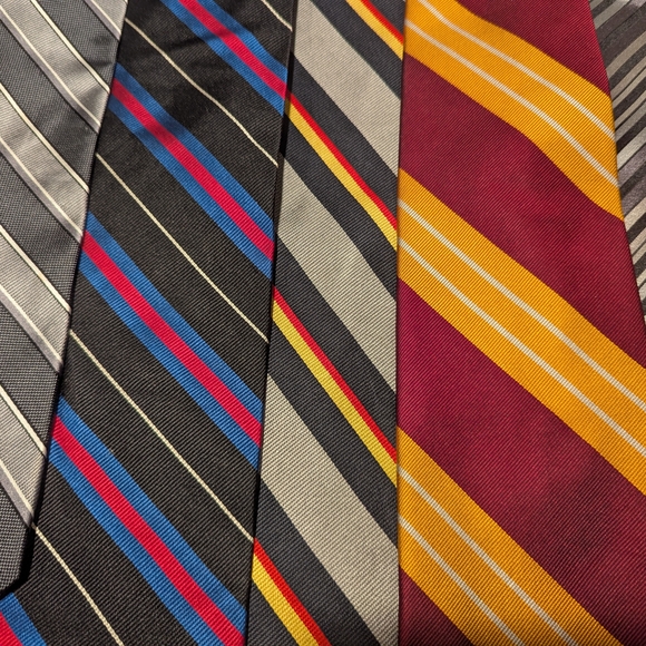 5 Rep Striped Work/ Interview Ties! EUC - Picture 1 of 6